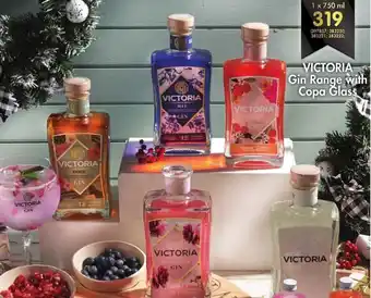 Makro’s liquor Victoria Gin Range with Copa Glass 750ml offer