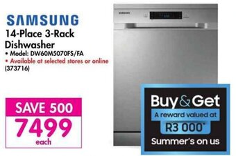 Makro Samsung 14-Place 3-Pack Dishwasher offer