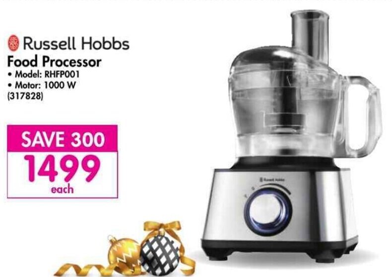 Russell Hobbs Food Processor 1000W offer at Makro