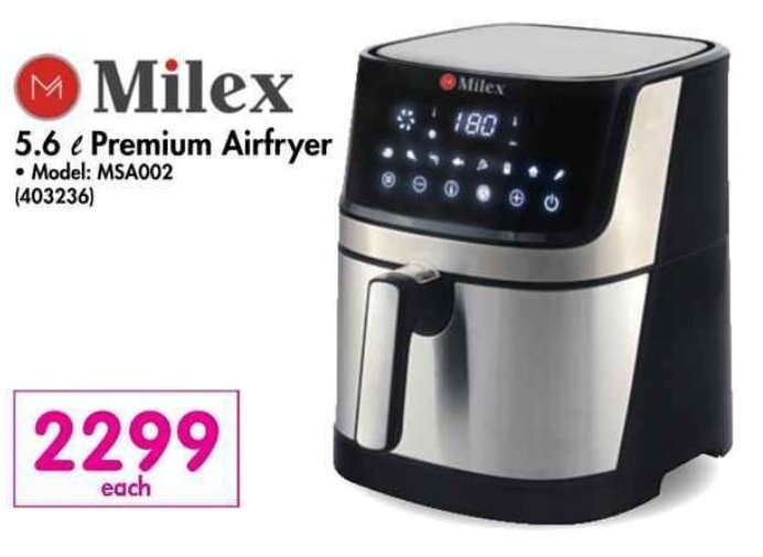 Makro Milex 5.6L Premium Airfryer offer