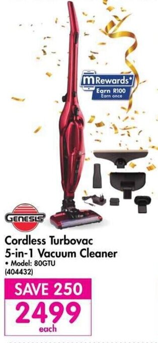 Makro Cordless Turbovac 5-in-1 Vacuum Cleaner offer