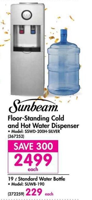 Makro Sunbeam Floor-Standing Cold and Hot Water Dispenser offer