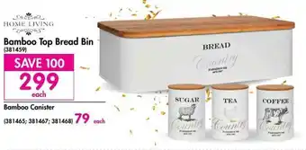 Makro Home Living Bamboo Top Bread Bin offer