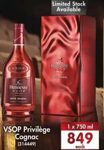 Makro’s liquor VSOP Privilège Cognac 750ml offer