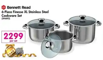 Makro Bennett Read 6-Piece Finesse XL Stailess Steel Cookware Set offer