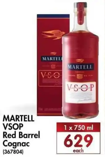 Makro’s liquor Martell VSOP Red Barrel Cognac 750ml offer