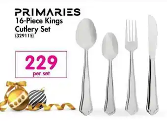 Primaries 16-Piece Kings Cutlery Set