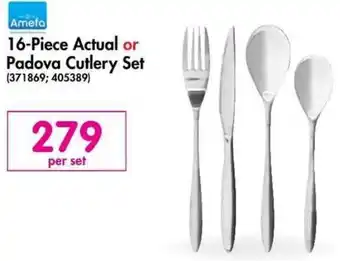 Makro 16-Piece Actual or Padova Cutlery Set offer