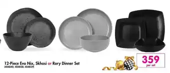 Makro 12-Piece Evo Nix, Skhosi or Rory Dinner Set offer