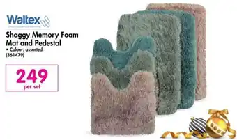 Makro Weltex Shaggy Memory Foam Mat and Pedestal offer