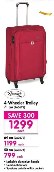 Makro 4-Wheeler Trolley 71cm offer