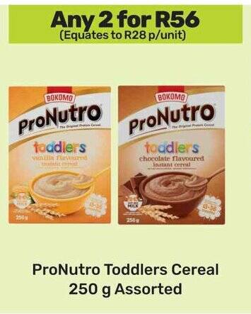 ProNutro Toddlers Cereal Assorted 250 g offer at Game