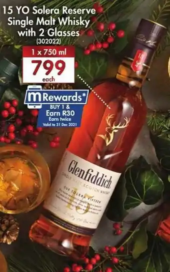Makro’s liquor 15 YO Solera Reserve Single Malt Whiskey with 2 Glasses 750ml offer