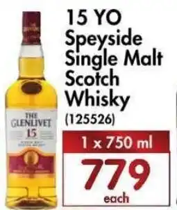 Makro’s liquor 15 YO Speyside Single Malt Scotch Whiskey 750ml offer