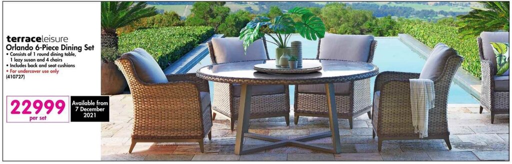 Orlando 4 piece discount garden dining set