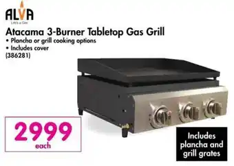 Makro Alva Atacama 3-Burner Tabletop Gas Grill offer