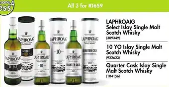 Makro’s liquor Laphroaig Select/10 YO/Quarter Cask Islay Single Malt Scotch Whiskey offer