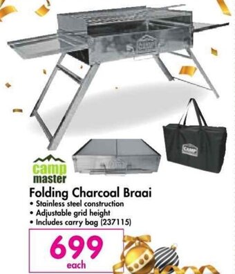 Makro Camp Master Folding Charcoal Braai offer