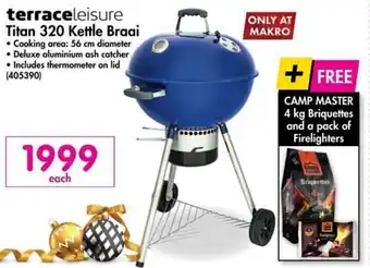 Makro Terraceleisure Titan 320 Kettle Braai 56cm offer