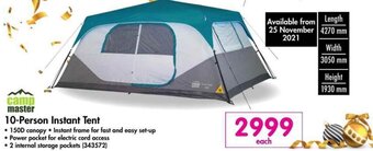 Makro Camp Master 10-Person Instant Tent offer