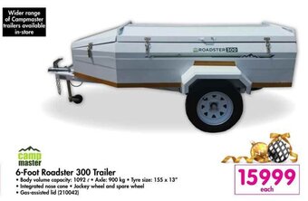 Camp Master 6-Foot Roadster 300 Trailer