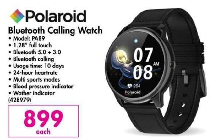 Makro Polaroid Bluetooth Calling Watch offer