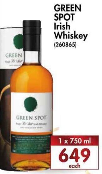 Green Spot Irish Whiskey 750ml