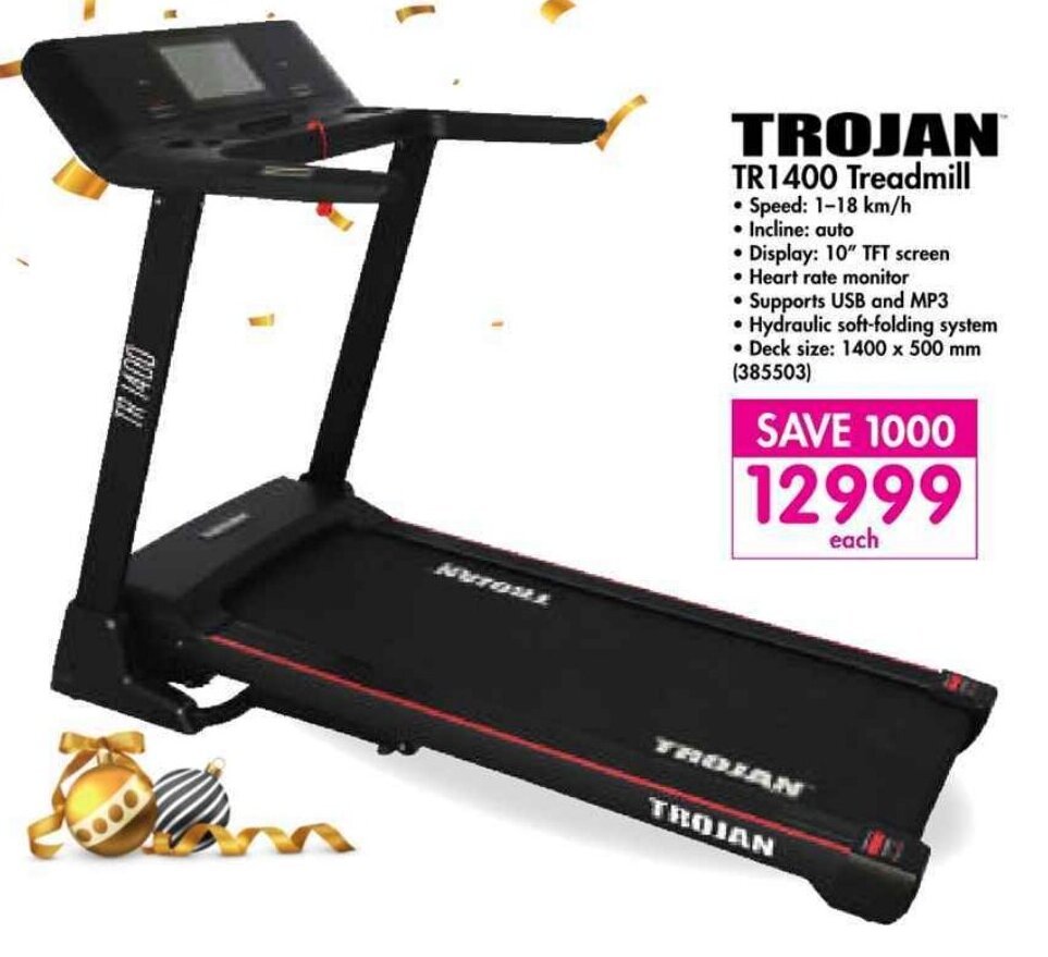 Trojan TR1400 Treadmill offer at Makro