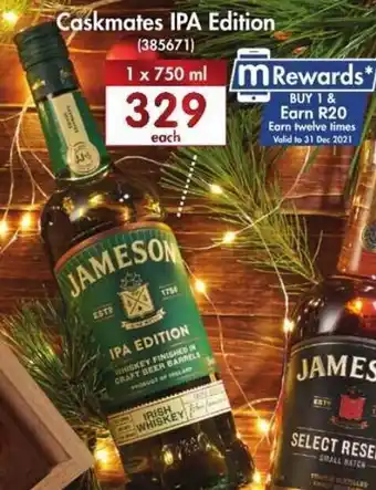 Makro’s liquor Caskmates IPA Edition Jameson 750ml offer