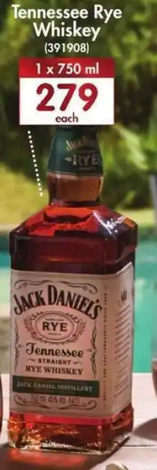 Makro’s liquor Tennessee Rye Whiskey Jack Daniel's 750ml offer