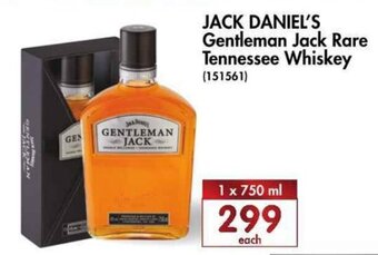 Makro’s liquor Jack Daniel's Gentlemen Jack Rare Tennessee Whiskey 750ml offer