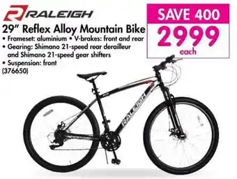 Makro Raleigh 29" Reflex Alloy Mountain Bike offer