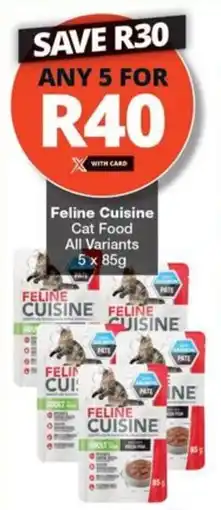Checkers Feline Cuisine Cat Food All Variants offer