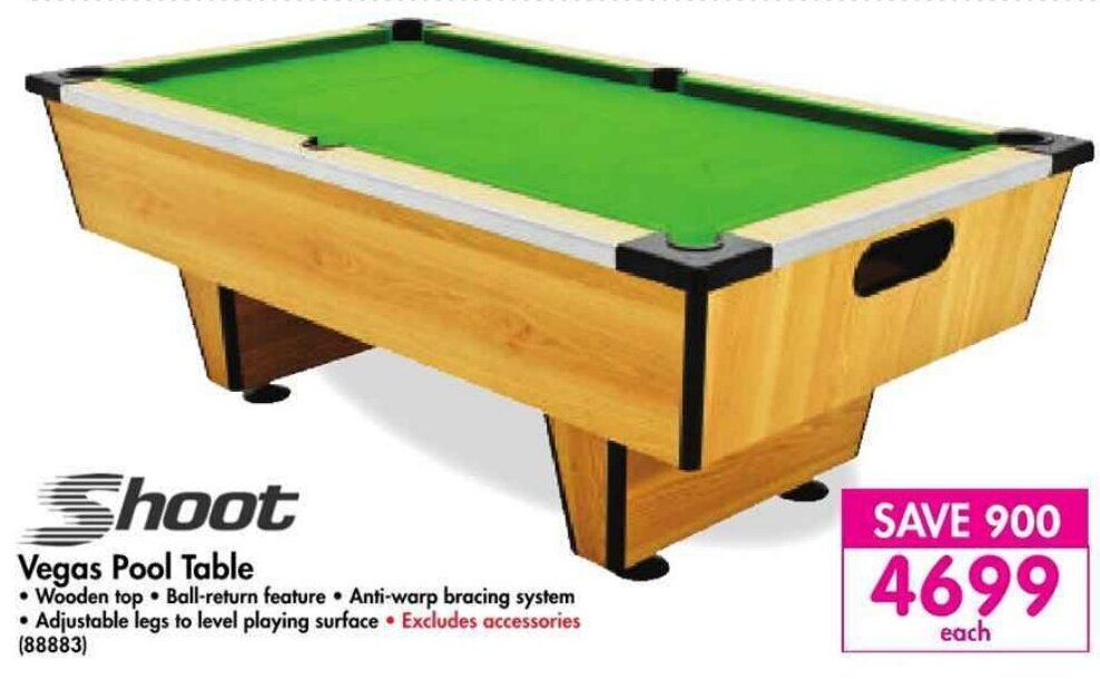 Shoot Vegas Pool Table offer at Makro