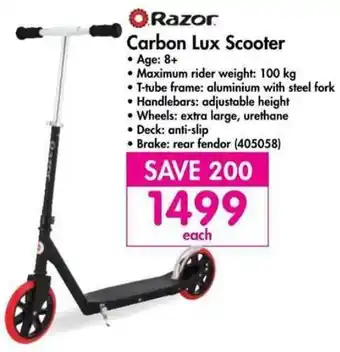 Razor Carbon Lux Scooter 100kg