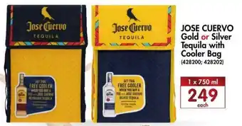 Jose Cuervo Gold or Silver Tequila with Cooler Bag 750ml