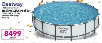 Makro Bestway Steel Pro MAX Pool Set 5.49m x 1.2m offer