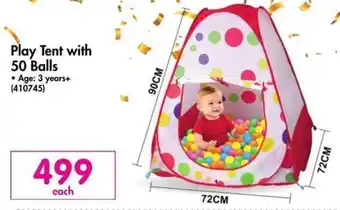 Makro Play Tent with 50 Balls offer