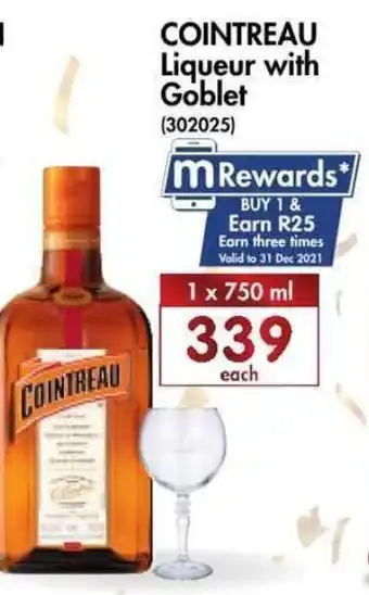 Cointreau Liqueur with Goblet 750ml
