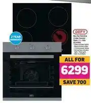 Game Defy Box Set Slimline Under Counter Oven Plus Hob DCB 866-For All offer