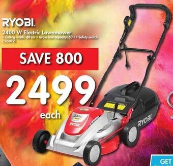 Makro Ryobi 2400W Electric Lawnmower offer