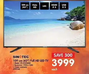 Sinotec Full HD LED TV 43"