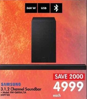 Makro Samsung 3.1.2 Channel Soundbar offer