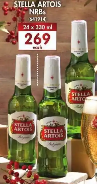 Makro’s liquor Stella Artois NRBs 24x330ml offer