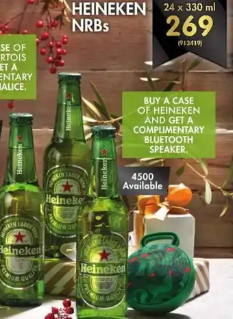 Makro’s liquor Heineken NRBs 24x330ml offer