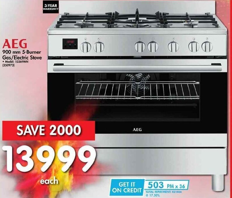 AEG 5Burner 900mm offer at Makro