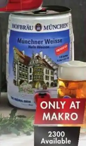 Hofbräu München Keg with Free Glass 5L