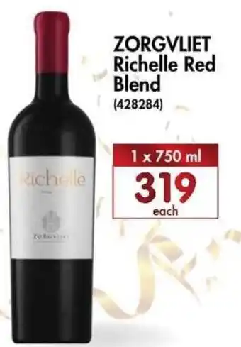 Zorgvliet Richelle Red Blend 1x750ml