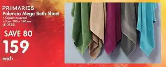 Makro Primaries Palencia Mega Bath Sheet offer