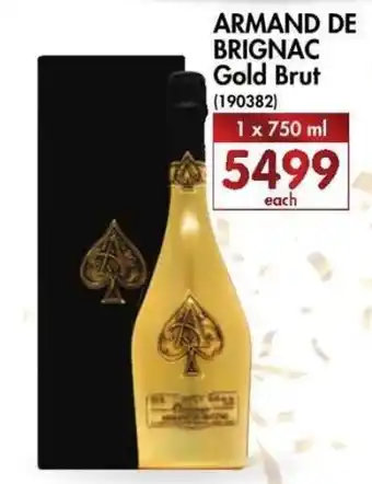 Makro’s liquor Armand de Brignac Gold Brut 750ml offer